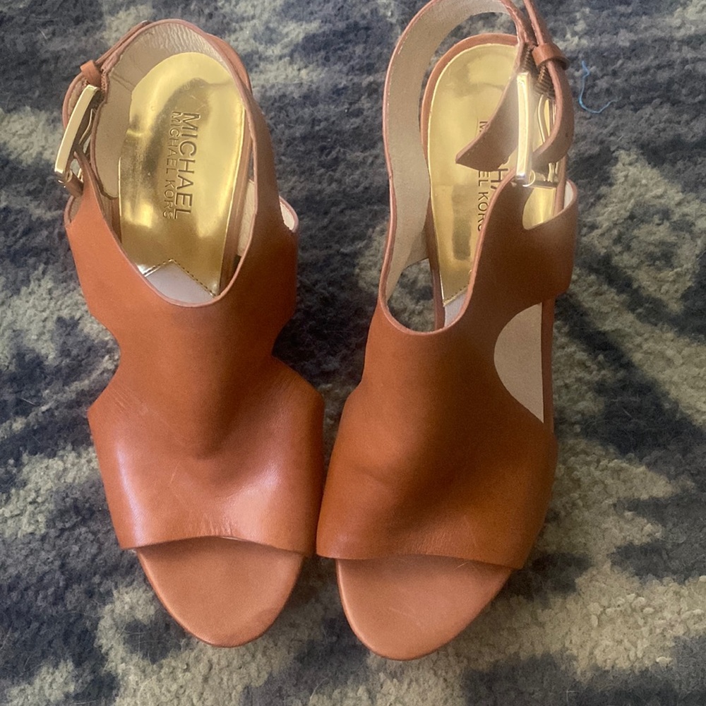 Michael Kors Brown Wedges